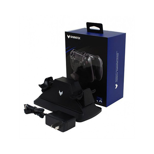 SparkFox Dual Controller Charging Station Black