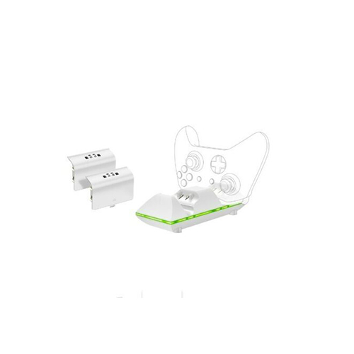 Xbox One S Dual Controller Charge Dock and Battery Pack White For Xbox One