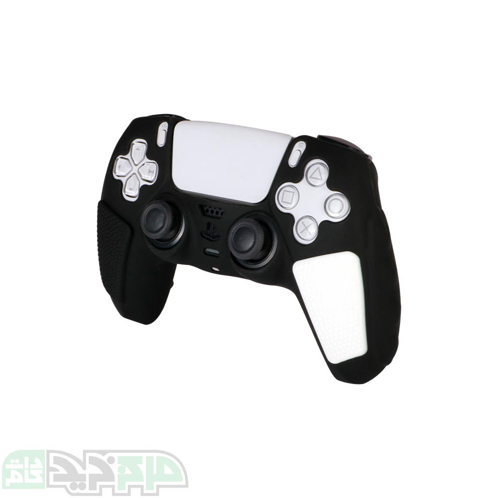 ps5 Controller Cover White-Black-2 کاور دسته ضد ضربه ps5 رنگ سفید - مشکی
